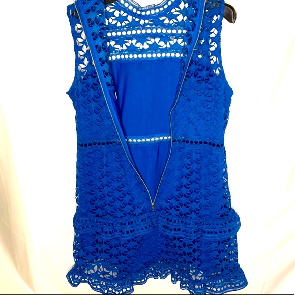 🌺Blue TIERED LACE DETAIL DRESS From VENUS - Picture 6 of 7